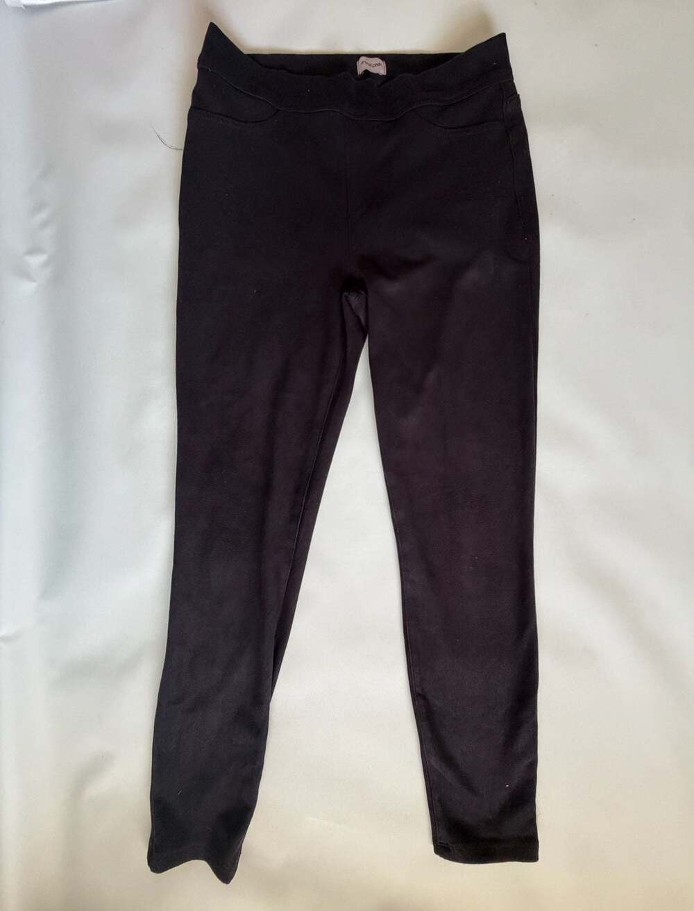Sneak Peek Black Leggings Womens Large Low Rise Stretch Skinny Pant Y2K